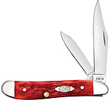 Image of Case Peanut Dark Red Bone 2.88in Folding Knife