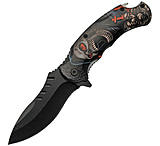 Image of China Made Skull Linerlock Folding Knife