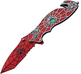 Image of China Made Spider Web Linerlock A/O Red