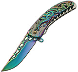Image of China Made Titanium Folder Rainbow A/O Folding Knife