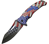 Image of China Made USA Eagle Linerlock A/O 3.75 in Stainless Steel Assisted Opening Folding Knife