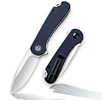 Image of Civivi Knife Elementum 2.96&quot; Black G10/satin D2 Clam Pack