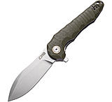 Image of CJRB Mangrove Linerlock Green Folding Knife