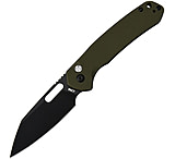 Image of CJRB Pyrite PVD Green G10 3.13in Folding Knife