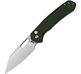 Image of CJRB Pyrite Green Micarta 3.13in Folding Knife
