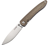 Image of CJRB Ria Linerlock Green Micarta Folding Knife
