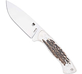 Image of Cobratec Knives Cobratec Twin Mountain 4&quot; Fixed Blade Geniun Stag W/shth