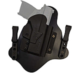 Comp-Tac Spartan IWB Hybrid Holster- Single Layer Backing, HK - P30/HK45 Compact, Left Hand, Standard Clip, Black, C231HK078LBSN