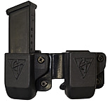 Comp-Tac Twin Belt Clip Mag OWB Kydex, Size 23 - HK P30, P30L, VP9, VP40, P2000, UPS .40/9 Steel, Right Hand, Black, C62323000RBKN