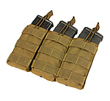 Condor Outdoor Triple M4/M16 Open-Top Mag Pouch, Coyote Brown, MA27-498