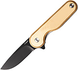 Image of Craighill Rook Framelock Brass Folding Knife