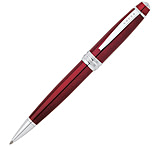 Image of Cross Bailey Red Lacquer Ballpoint Pen w/ Polished Chrome Appointments