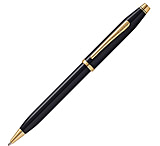 Image of Cross Century II Black Lacquer Ballpoint Pen w/ 23K Gold Appointments
