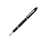 Image of Cross Century II Black Lacquer Fountain Pen w/ Rhodium Appointments