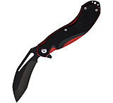 Image of CUMA Knives BAMF Black/Red G10 3in Folding Knife