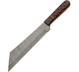 Image of Damascus 13.75 Seax Bld Hnd Ws 8.75 in Damascus Steel Fixed Blade Knife
