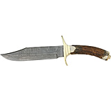 Image of Damascus Bowie Fixed Knife, 11 1/2in