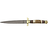 Image of Damascus Commando Dagger 13.25&quot; Fixed Blade Knife