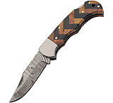 Image of Damascus Forge Lockback Black