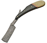 Image of Damascus Razor Bone Folding Knife