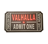 Image of DDT Rubber Morale Patch - Valhalla Admit One