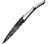 Image of Deejo Tattoo Linerlock 37g Racer 3.75 in Stainless Steel Folding Knife