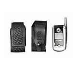 Image of DeSantis Black - Plain - Leather Duty Cellphone Holster U77BJ17Z4