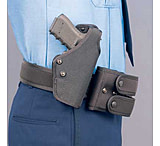 Image of DeSantis Left Hand - Black - Chek-Mate Nylon Hi-Ride Duty Holster M42BBB2Z0 - GLOCK 17, 19, 22, 23