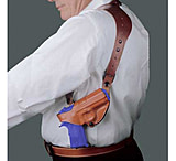 Image of DeSantis Right Hand Tan C.E.O. Shoulder Holster 11ZTAF3Z0 - H&amp;K USP COMPACT 9/40, P2000, P2000SK