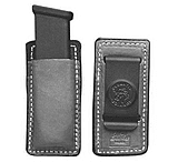 DeSantis Secure Magazine Pouch, Glock 17/19/22/23, H&amp;K USP 9mm/40cal, USP CPT 9mm/40cal, P2000, Para P13, P14, Ambidextrous, Plain, Black, A47BJJJZ0