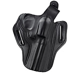 DeSantis Thumb Break Scabbard Belt Holster, Colt Python 4in/Ruger GP100 Revolver 4in/Smith &amp; Wesson L-Frame Revolver 4in, Right Hand, Plain, Black, 001BA34Z0