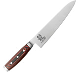 Image of Dragon by Apogee Dragon Fire Chefs Knife, Satin Finish, Canvas Micarta Handle Kitchen Knife
