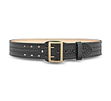 Image of DutyMan 2-1/4inch Basketweave Leather Sam Brown 4 Row Stitch Duty Belt With Gold Buckle DTY-4021-52-9002