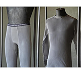 Image of Eberlestock Airbase Long Underwear Top Silver w/ Polypro Mesh