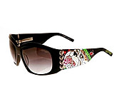 Image of Ed Hardy Love Dog Crystal Sunglasses EHS-006