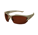 Image of Edge Tactical Acid Gambit Matte Desert Sand Frame, Polarized Copper Lens