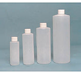 Image of EP Scientific Cylinder Bottles with Caps, High-Density Polyethylene, EP Scientific Products 356-060W Level 3, Case of 48