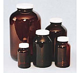 Image of EP Scientific Wide Mouth Packers, Amber Glass, with Caps, EP Scientific Products 320-04A Level 3, Case of 12