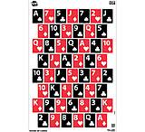 Image of EZ-Aim 15655 Playing Cards Wall Paper Handgun Works With Handgun/Shotgun/