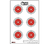 EZ2C Targets Style 24, Orange and Black Ink on High Quality White Paper, 25 Pack, EZ2CS024