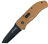 Image of First Edge Tracklock Modified Tanto Folding Knife, Manual Opening Serrated Edge