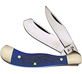 Image of Frost Baby Saddlehorn Blue Bone Folding Knife