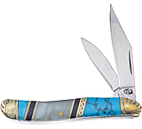 Image of Frost Peanut MOP Turquoise 2.88in Folding Knife