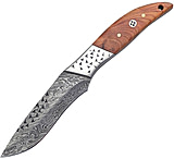 Image of Frost Skinner Olive Wood 3.75 in Damascus Steel Fixed Blade Knife