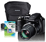 Image of Fuji FinePix S4200 SuperZoom 24x Digital Camera - Bundle with Case, Batteries, 4GB Card