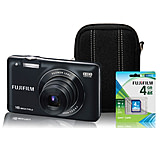 Image of Fuji FinePix JX580 5x Digital Camera - Bundle with Case, Batteries, 4GB Card
