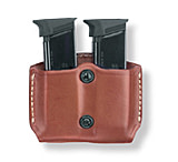 Gould & Goodrich Double Magazine Case w/Paddle - Beretta 84, Chestnut Brown, 831-3