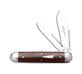 Image of Great Eastern GEC Northfield UN-X-LD Jumbo Stockpen Jack Brown Burlap Micarta 3 Satin 279ED51A