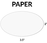 Image of Gun Storage Solutions Gss Blank Paper Oval Tags For Displaying Gun Info 50-pack
