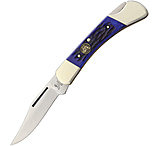 Image of Hen &amp; Rooster Lockback Dark Blue Jig Bone Folding Knife